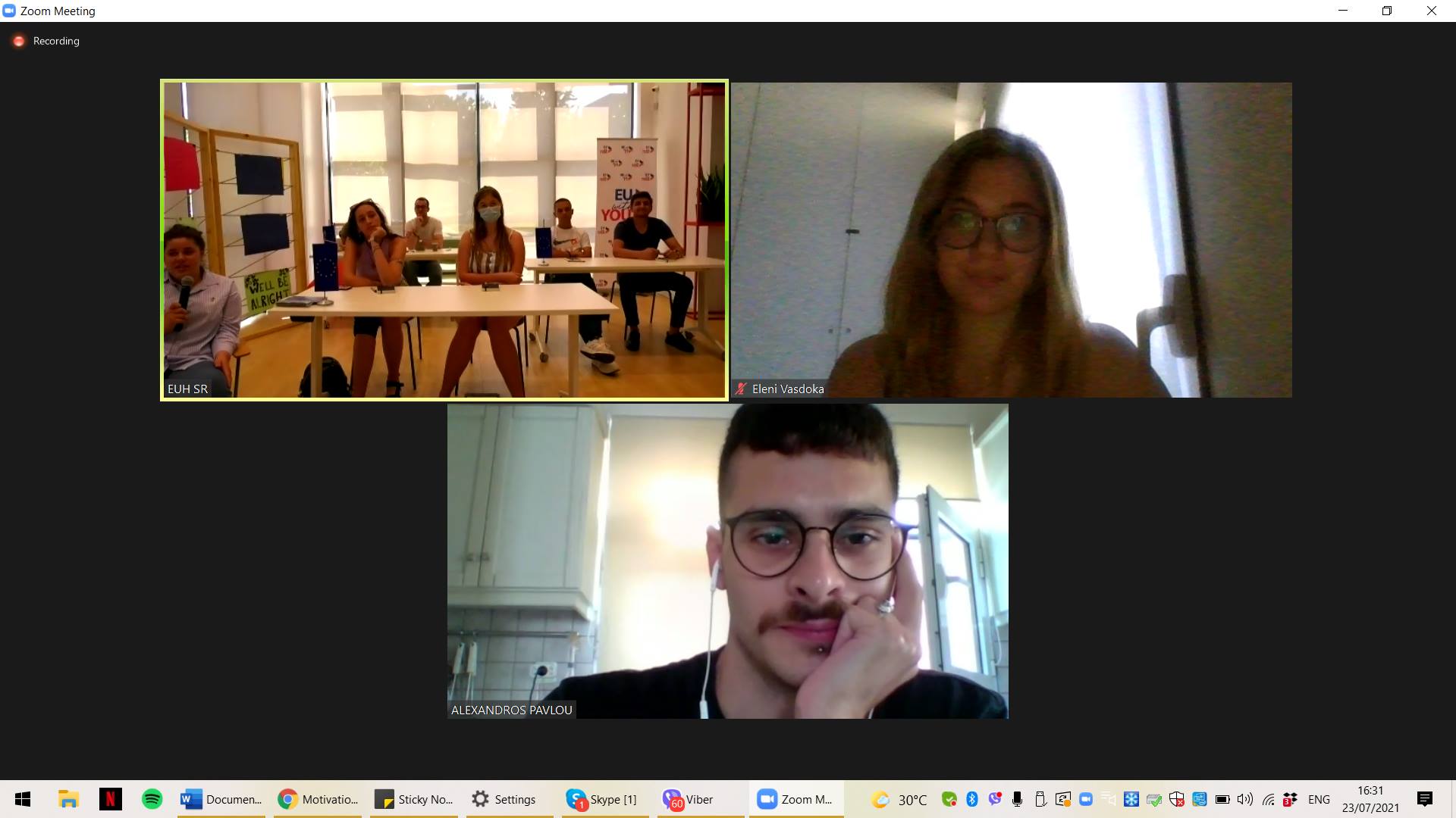 Discussion on common challenges between North Macedonia’s and Greek youth