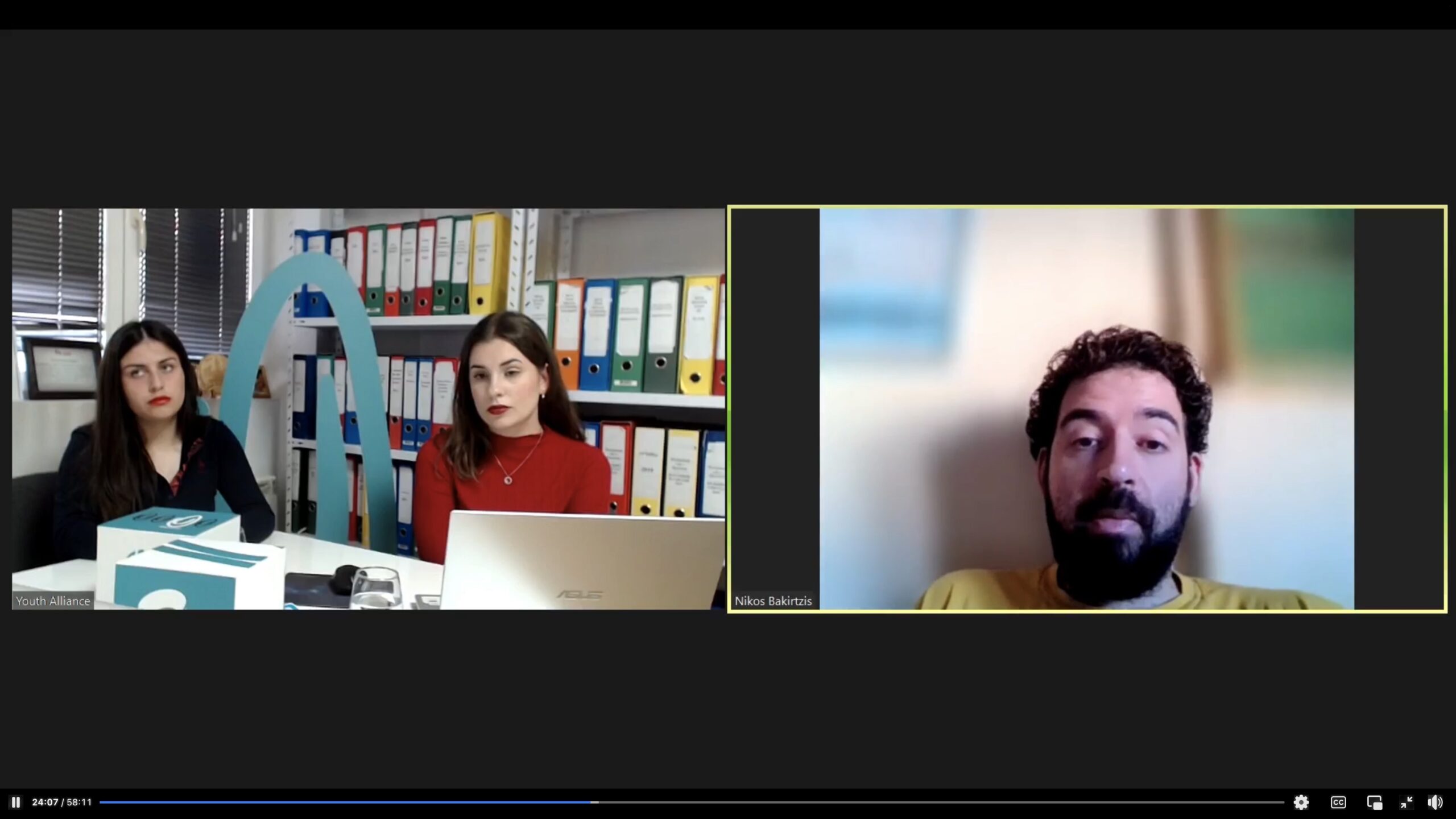 Participation in the online event “Sharing Experiences”